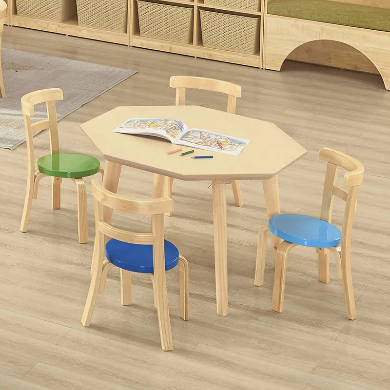 wooden preschool tables