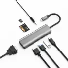 Adapter Usb C Electronic Devices Multi-function Type C Hub 8 In 1 Usb C Hubs Hd Vga Audio Pd Dock Adapter