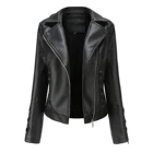 Jacket Jackets 2021 Autumn Winter Lady Casual Pu Leather Jacket