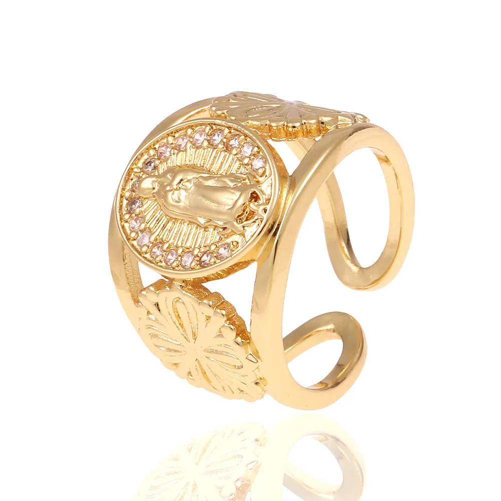 Resizable Rings Luxury Diamond Wedding Rings For Women Gold Plated Adjustable Rings