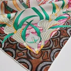 Silk Scarf Twill Silk Scarf Hand Rolled Hem 90x90cm Luxury Brand