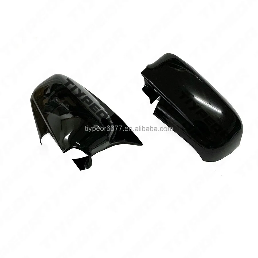 product for honda civic 2002 2005 glossy black ox horn side rear view mirror cover trim-5