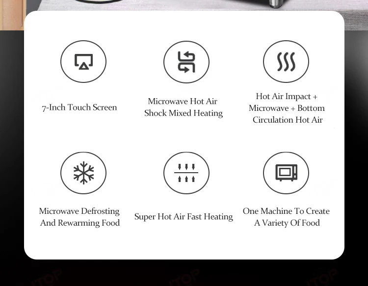 High-Speed Microwave Oven, Menu