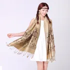 Elegant Scarf Pashmina Shawl Scarf Reversible Paisley Pashmina Shawl Wrap Elegant Colors Scarf