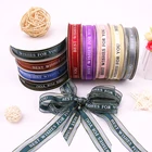 Packaging Ribbon Bronzing English Gift Box Flower Packaging Birthday Cake Decoration Thread Ribbon