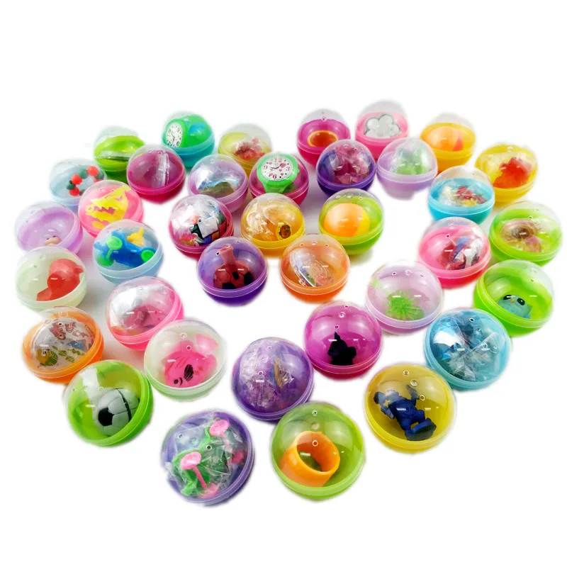 45MM Mixed  Round Surprise Egg  Gashapon Plastic Small Toys Capsule  For Vending Machine Capsule Toys