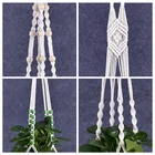 Decoration Custom Modern Fashion Home Decoration Indoor Wall Hanging Handmade Macrame Pot Plant Hangers Set