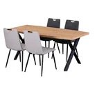 Furniture Modern Design Dining Room Furniture White Matt MDF Wooden Dining Table