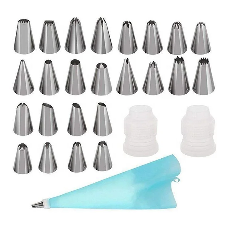 33Pcs Cake Decorating Tools Cake Tools Accessories Baking Pastry Silicone Muffin Cup Cake Decorating Supplies
