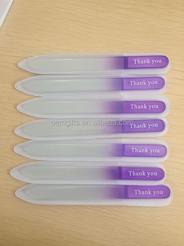 Unionpromo Durable Crystal Glass Nail File Custom Logo Wholesale Gift for Professional Nail Care