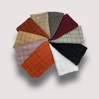 Scarf Silk 2021 Muslim Ladies Special Scarf Bright Silk Checkered Beautiful New Scarf