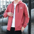 Sweatshirt Zipper 2021 New Style Midweight Men's Hooded Sweatshirt With Zipper Closure