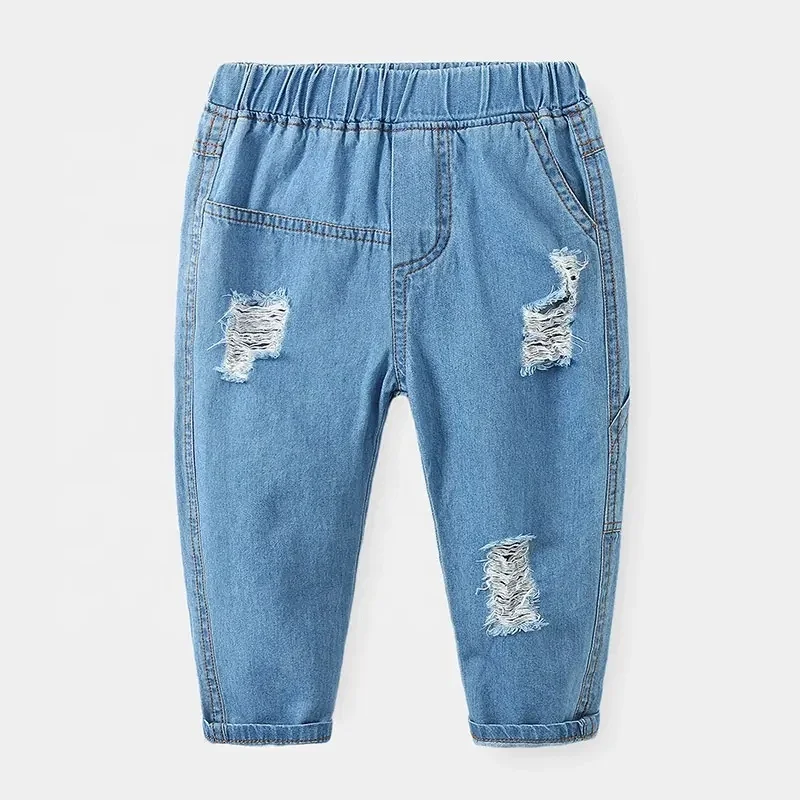 High quality customize fashion waist flare bell bottom boot cut denim jeans for baby kids