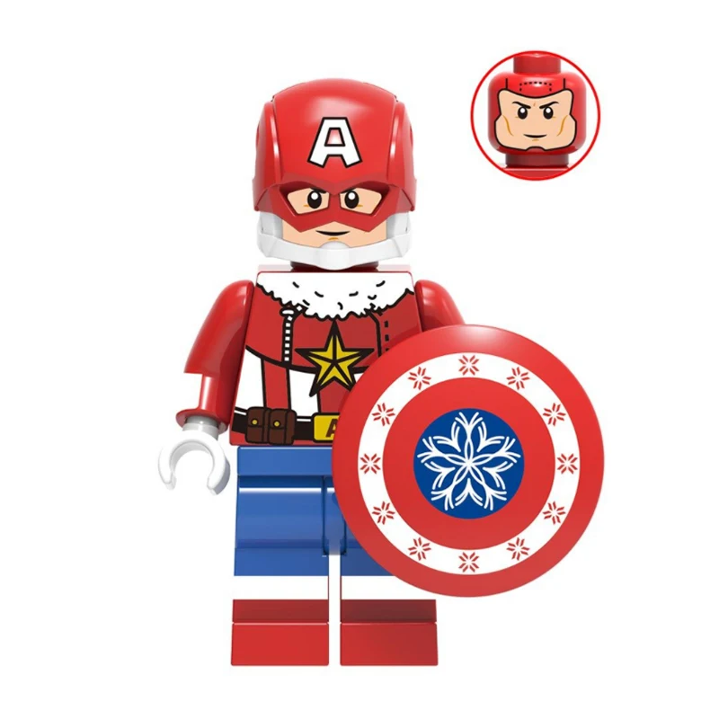 Christmas Brick Toy Compatible Superheros Mini Action Figure Assemble Small particles Plastic Building Blocks Toys for Kids