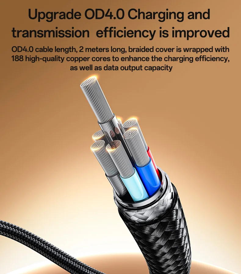 Yesido 2 Meter 240W Fast Charging Type-C to Type-C/T 140W Magnetic Charging for IP Laptop Data Cable CA197