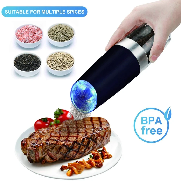 Wholesale Professional Electric ABS portable gravity salt pepper
