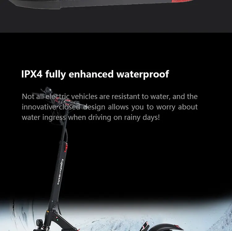 EU/UK Drop shipping KugooKirin M4 Pro Electric Scooter Folding with 500W Motor 65km Long Battery Life for Adult Outdoor Travel