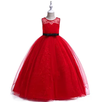 Children's boutique children's clothing baby clothes wholesale girls red senior sleeveless dress