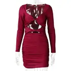 Clothing Usa Factory Price Pornstar Clothing Woman Usa Batch Satin Maxi Dress Long Sleeve