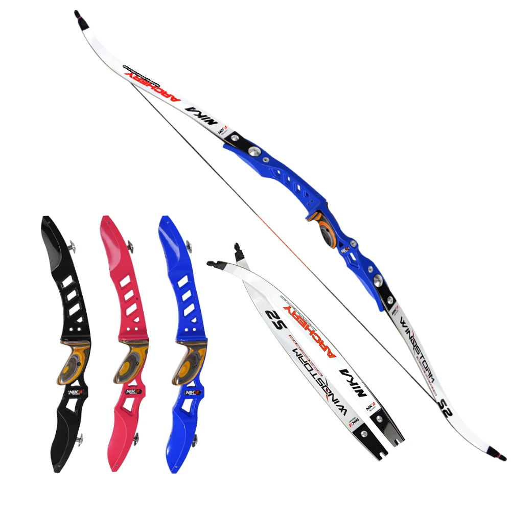 Details about   NIKA ARCHERY 64" Recurve Bow S2 ILF Limbs Target Shooting 20-36lbs Right Hand 