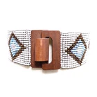 Beaded Belt Factory Offer Handmade Colorful Women Beaded Belt