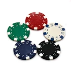 Poker Costomize Printing Number Value ABS And Metal Slug Poker Chips