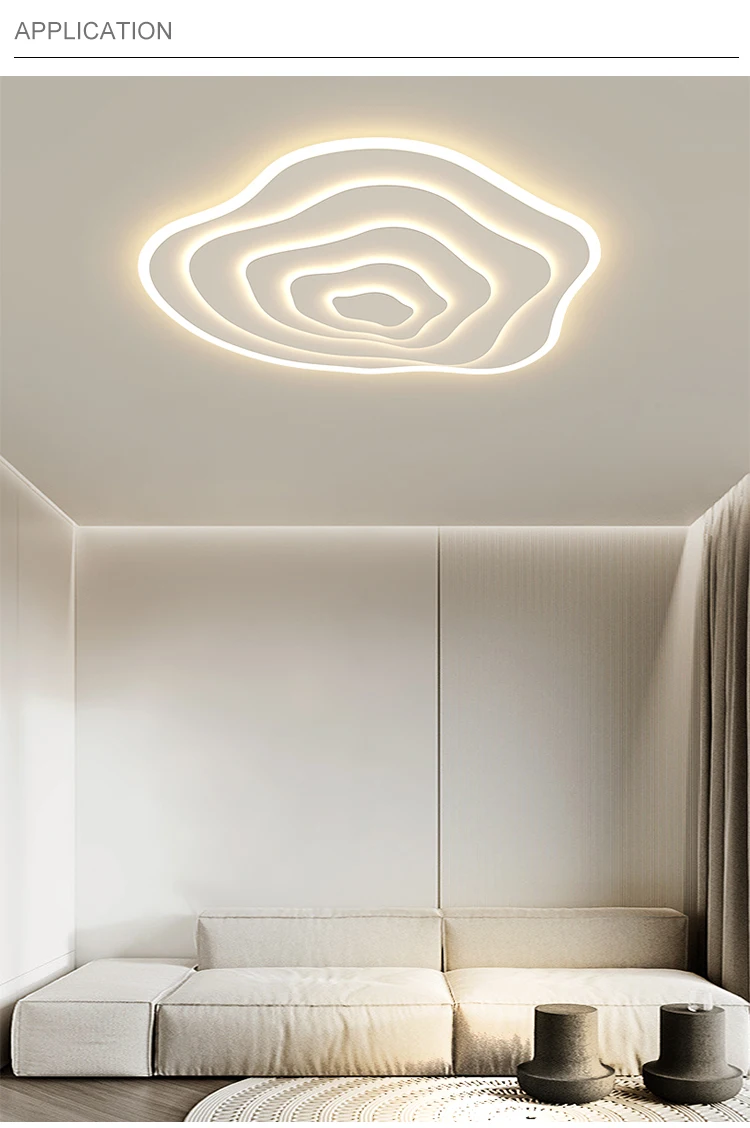 New Arrival Household Dimmable Lighting Bedroom Art Decorative Modern White Led Ceiling Light