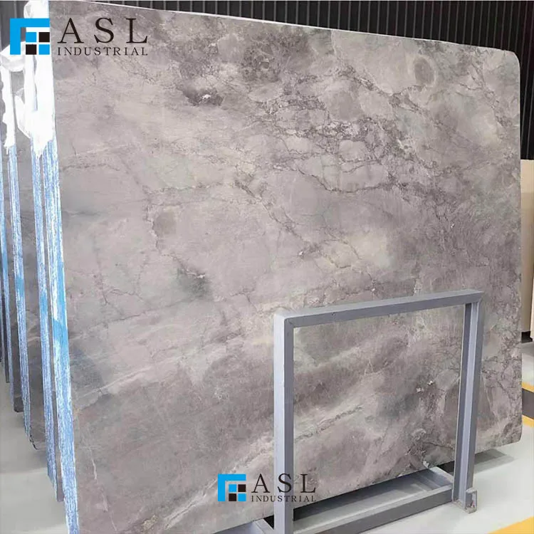 The factory designed and customized processing marble fish belly gray hotel lobby villa decoration