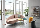 Pink Coffee Shop Pink Velvet Cover Living Room Furniture 3 Seater Sofa Lounge Furniture Sofa Set