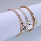 Pearl Womens Bracelets Hot Sale Women Elegant Jewelry Multi Color Pearl Charm Bracelet Set