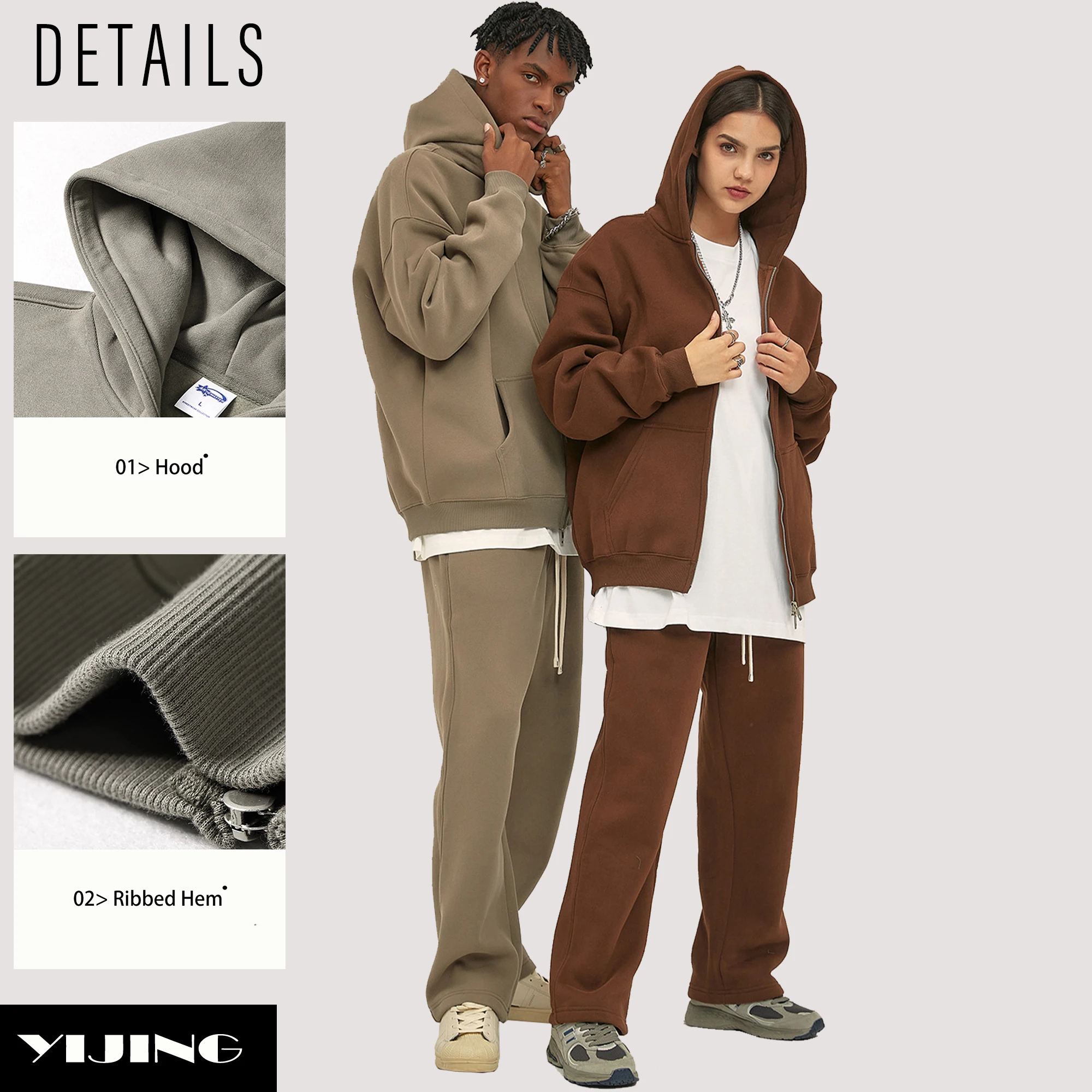 Men's Heavyweight 300-500 Gsm Hoodies Custom Printed Boxy Fit Pullover With Drop Shoulder Plain Sweatshirts Made Fleece Fabric Hb9a498b023524636bdcc70c8d4873dccj
