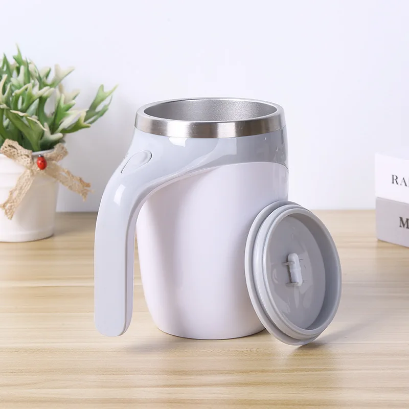 USB Rechargeable Fully automatic mixing cup stainless steel lazy  automatic magnetic portable Shake coffee Cup