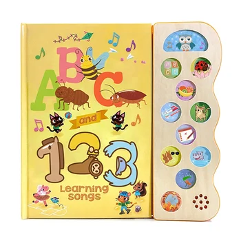 Kids Baby Audio Learning Chinese Abc Alphabet Bilingual Animal Ditty Bird Sound Book For Children