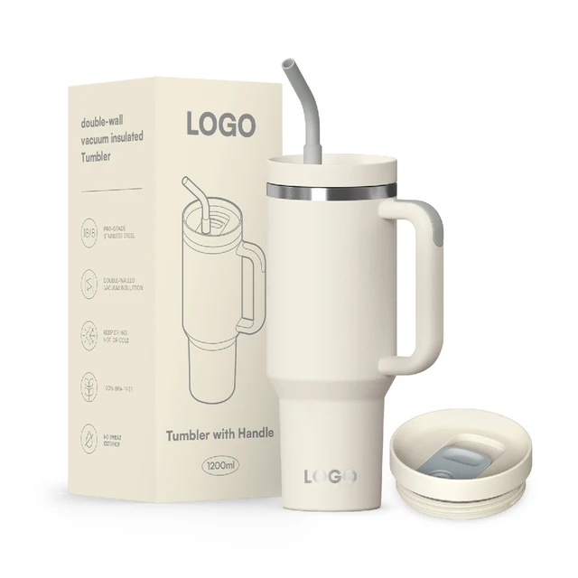 New Arrival 40oz Double Walled Vacuum Insulated Pro-Grade Stainless Steel Tumbler with Straw Lid