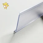 Label Holder Strip Supermarket Plastic Price Label Holder Data Strip Self Adhesive Plastic Binding Strip