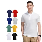 T-shirt Low MOQ Plain Uniform Custom Logo Design Printing Embroidery 100% Cotton Polo Neck T-Shirt