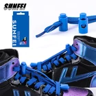 Nylon Elastic No Tie Shoelaces With Locks Flat Shoe Lace Custom Athletic Nylon Shoelace No Tie Shoestrings