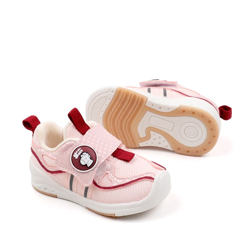 Spring and Autumn Fashionable Breathable PU Mesh Casual Walking Shoes for Boys and Girls Kids Court Sneakers supplier