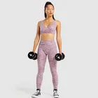 Camo Top Sports Bright Butt Lifting 300gsm Yoga Seamless Camo Workout Crop Top And Leggings High Waisted Sets