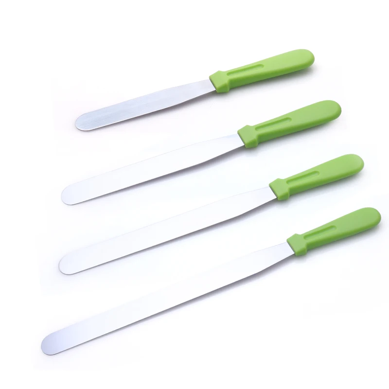 6-12inch Resistant Kitchenware Cake Tool Straight Curved Stainless Steel Butter Spatula