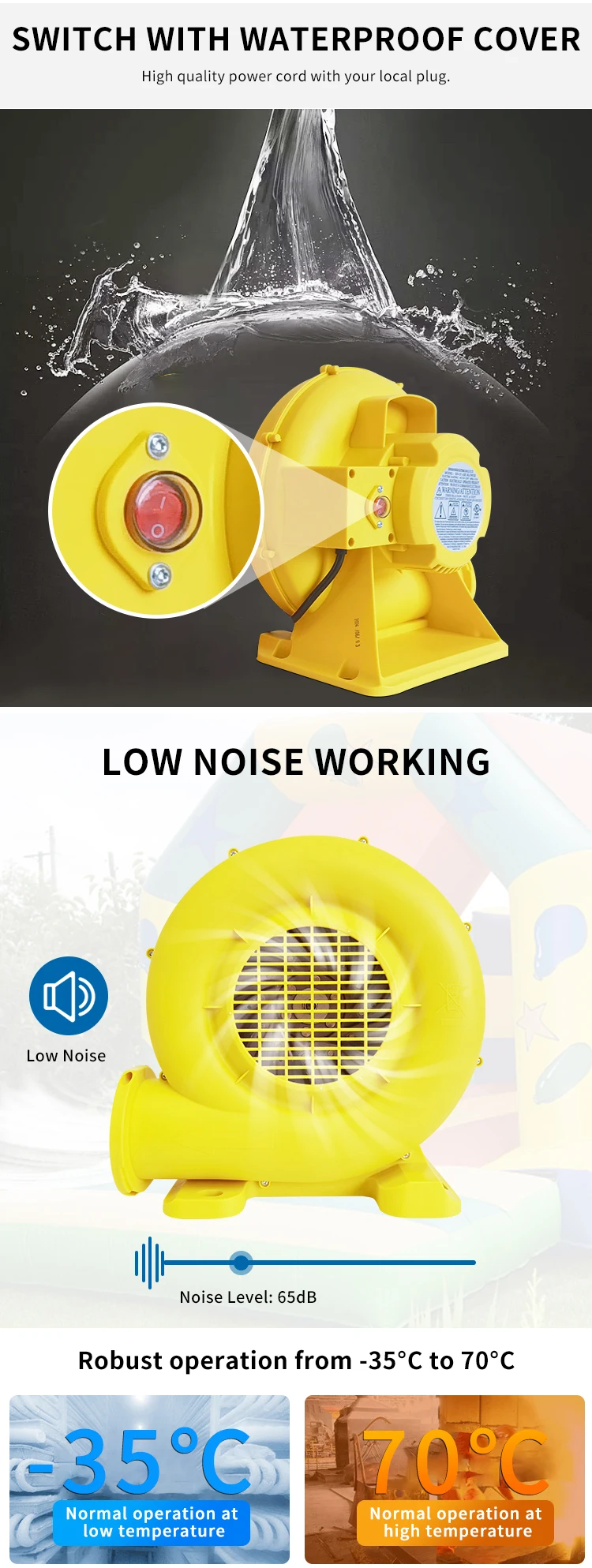 Electric Motor, Portable, 110V-120V, 660 m³ - detail 14