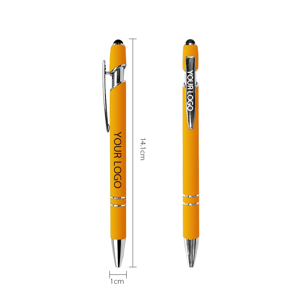 Promotional Black Ink Work Pen with Super Soft Grip Ball Point Pen