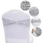 Sash Hot Sale Cheaper Gold Tone Glitter Decorative Sequin Chair Sash For Wedding Party