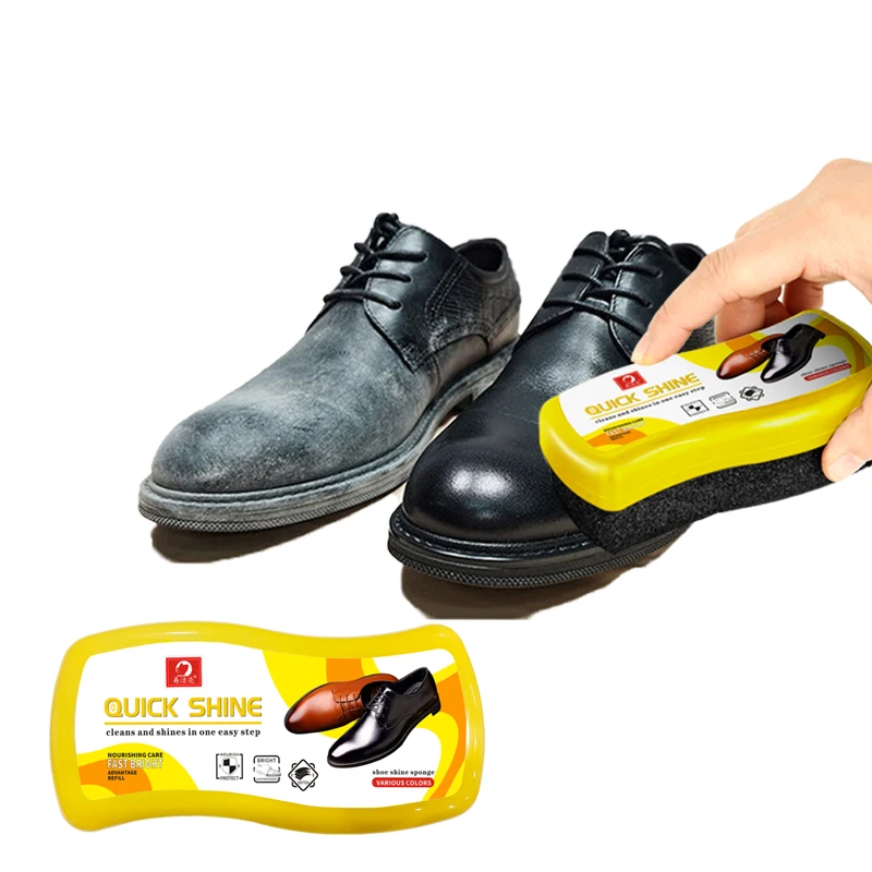 yellow leather shoe polish