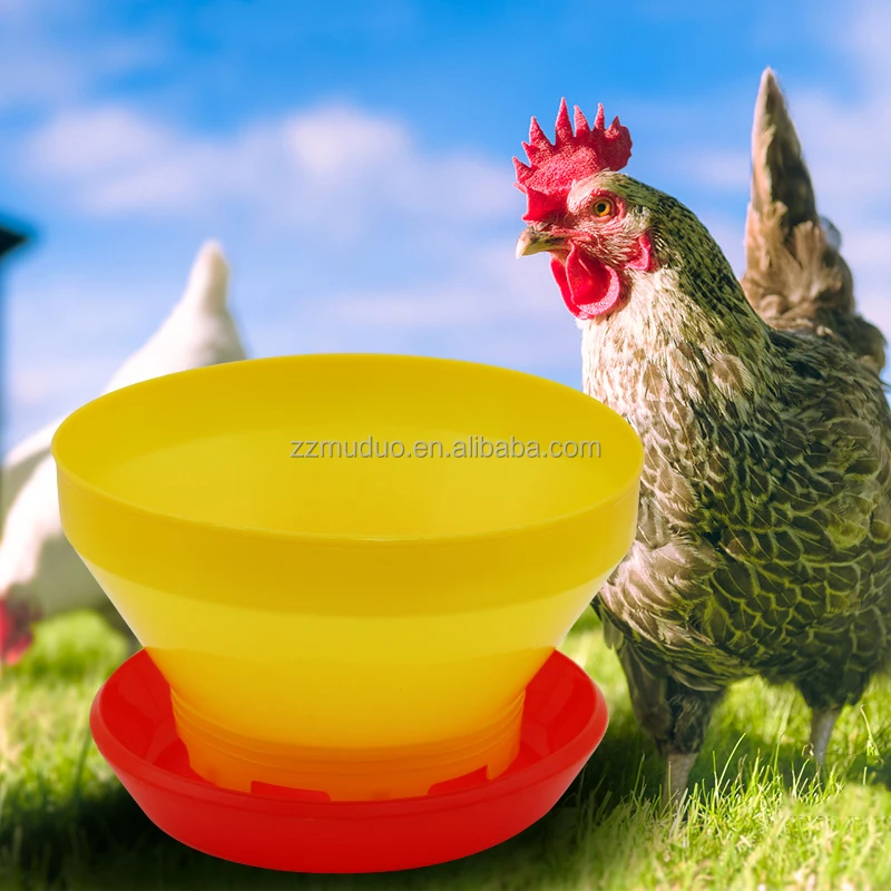 Comedero automático de plástico para pollos de engorde, codornices y aves, tipo bandeja Turbo