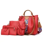 Price Women Hot Sale Fashion Cheap Price Lady Handbag Women Bag Sets PU Handbags 4 Pcs In 1 Set