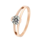 Diamond Rings Luxury Fashion Jewelry Wedding Engagement 18k Gold Plated Diamond Rings