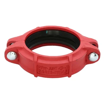 Fire Pipe Connections Ductile Iron Sch 40 1'' Ral3000 Red Coupling Fire Pipe Coupling
