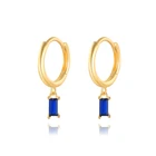Sterling Jewelry ROXI Fashion All-match S925 Sterling Silver Color French Bread Zircon Earrings Jewelry