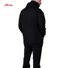 Hoodies Manufacturer Hoodies Cotton Fleece Black Thick Fabric Men's Casual Pullover Hoodies With Pockets